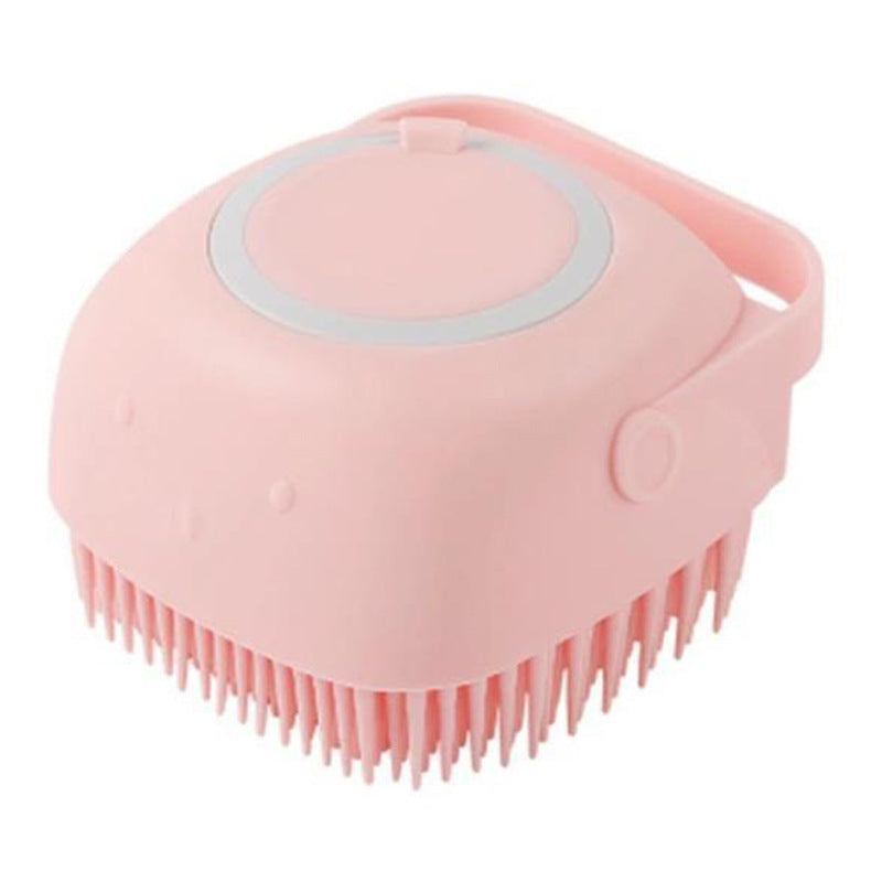 2-in-1 Silicone Pet Bath Brush – Shampoo Dispenser & Gentle Massage (Dogs & Cats)