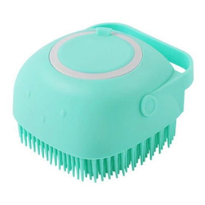 2-in-1 Silicone Pet Bath Brush – Shampoo Dispenser & Gentle Massage (Dogs & Cats)