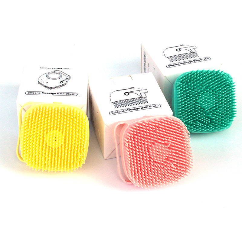 2-in-1 Silicone Pet Bath Brush – Shampoo Dispenser & Gentle Massage (Dogs & Cats)