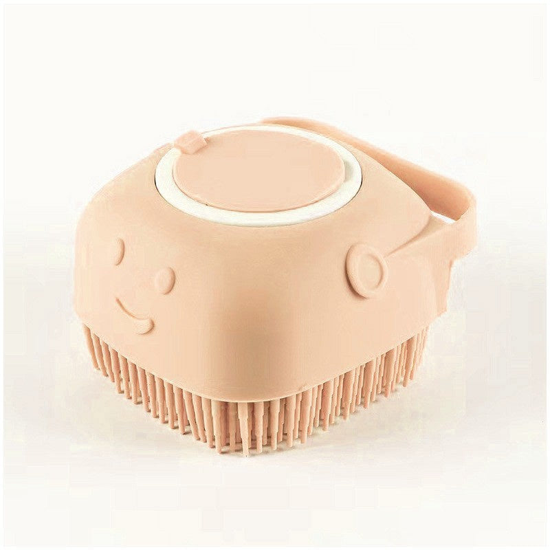 2-in-1 Silicone Pet Bath Brush – Shampoo Dispenser & Gentle Massage (Dogs & Cats)