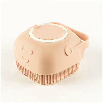 2-in-1 Silicone Pet Bath Brush – Shampoo Dispenser & Gentle Massage (Dogs & Cats)